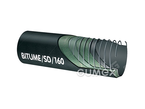 Hadica pre asfalt a olej 51/69mm, BITUME/SD/160, 15bar pri 90°C, 6bar pri 160°C, -0,9bar, NBR/CR, čierna